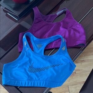 Nike Women's Sports Bra Set - Blue and Purple